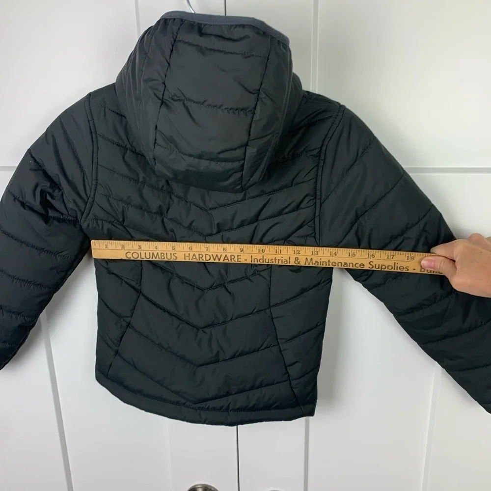 Girls XS DSG Insulated Winter Puffer Cost Jacket Hooded Black 6 - 8 years